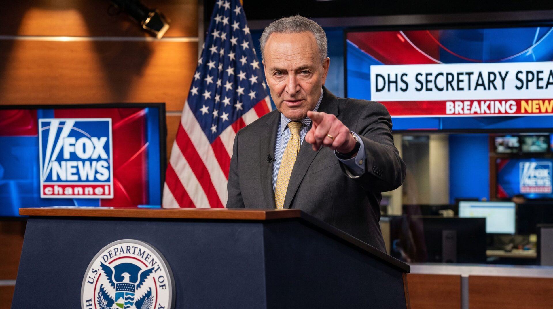 DHS Secretary Mullin Called Schumer a ‘Lying Scumbag' on Live Television — And We All Stood Up and Clapped