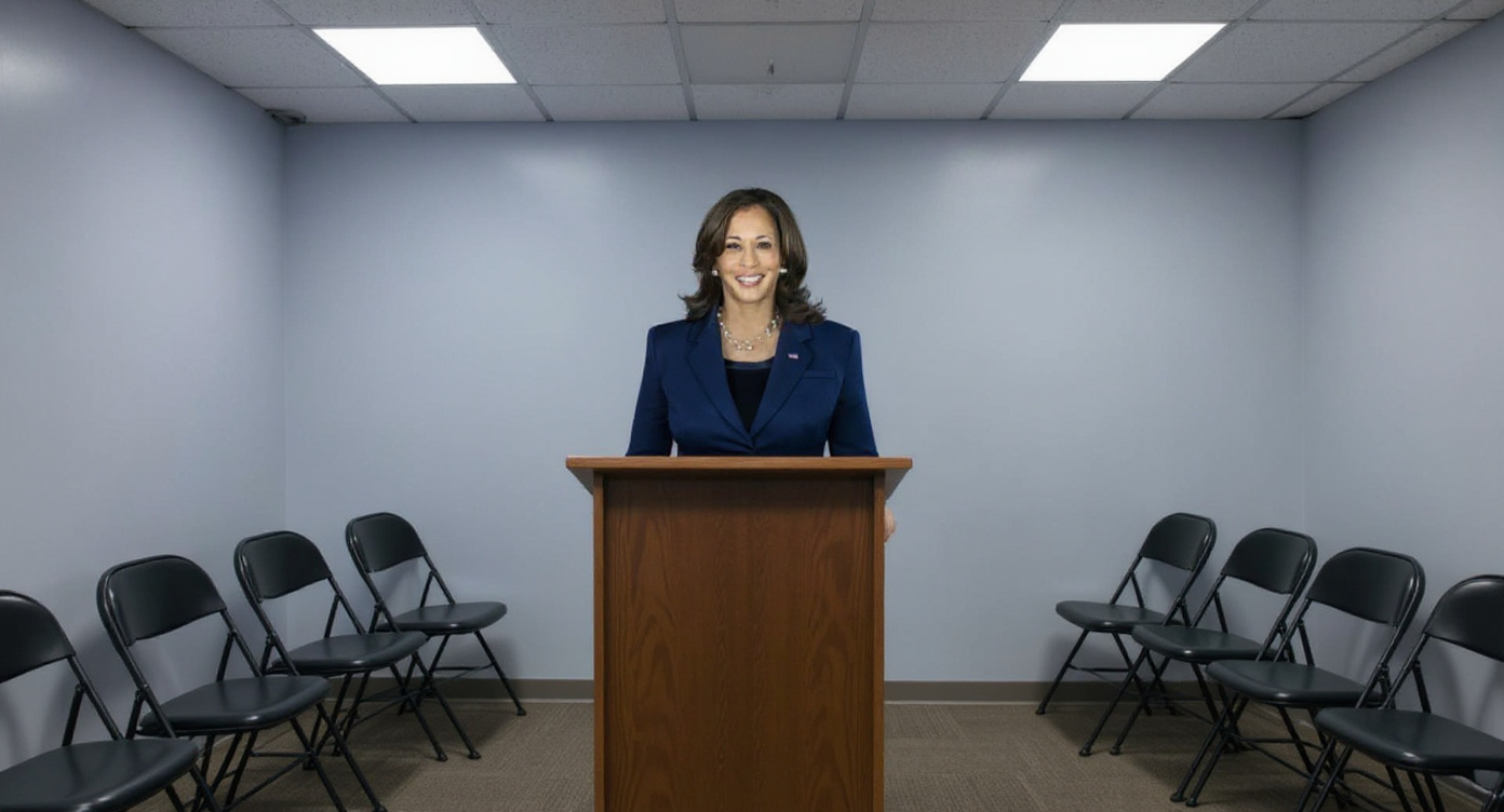 Kamala Harris Tells a Room Full of Staffers to 'Remember to Shower' — Nobody Laughs