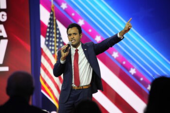 (INT)  Vivek Ramaswamy, Republican presidential candidate during CPAC Covention in Maryland. March 03, 2023, Maryland, USA: Vivek Ramaswamy,a businessman and republican presidential candidate during CPAC convention “ Protecting America Now” is taking place at (INT) CPAC at Gaylord National Resort & Convention Center
201 Waterfront St, National Harbor, Maryland with politic figures like US President Donald J Trump and Former Brazilian President Jair Bolsonaro who are speaking in the last day of CPAC among other political figures like Brad Little, Governor of Idaho, Marjorie Taylor Greene, Congresswoman , Matt Gaetz, Congressman, Sean Spicer, James Comer, Chairman House Oversight Committee, Congressman, Donald Trump Jr., Executive Vice President of The Trump Organization , Nikki Haley, Fmr. United States Ambassador to the United Nations, Lara Trump, Former Trump 2020 Senior Advisor and Host of the Right View, Mike Pompeo, 70th United States Secretary of State, Ben Carson, Fmr. Secretary of Housing and Urban Development, Steve Bannon, Host of War Room, Nigel Farage, Fmr. Leader of the Brexit Party.
Credit: Niyi Fote/Thenews2